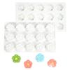 15 Unit Flower Cake Mold For Baking Crafts Heatproof Dishwasher Safe Quick Demolding 55KF