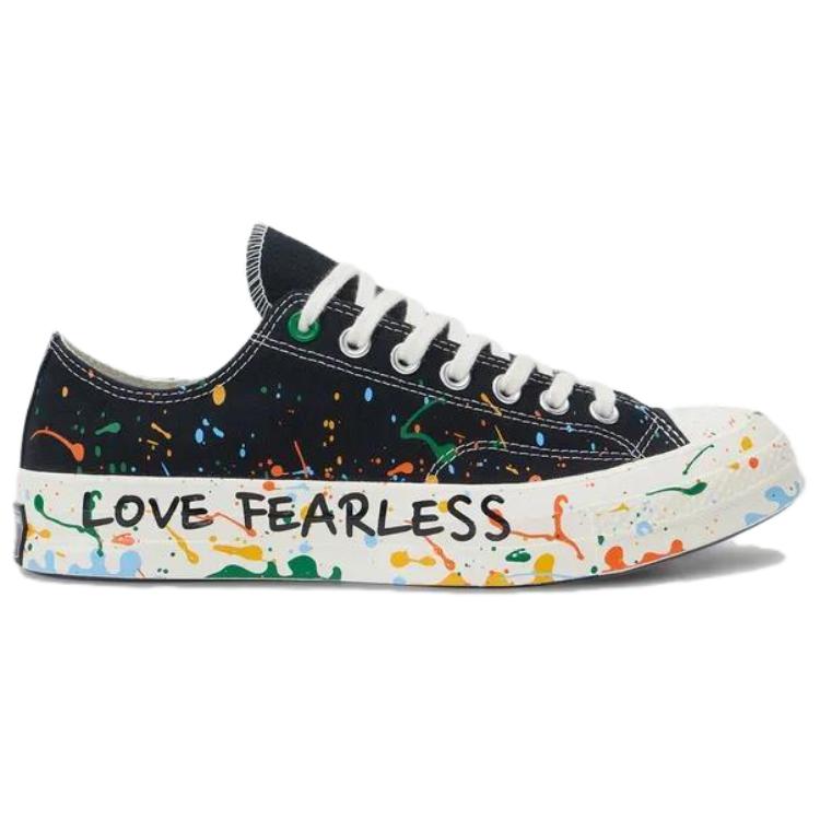 Roy Wang x Converse Chuck 70 bequeme und vielseitige Low-Top-Canvas-Schuhe für Damen und Herren in Schwarz