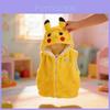 Pikachu Plüsch Ärmellose Weste Kinder Kapuzenpullover Mit Kapuze Kinder Warme Oberbekleidung