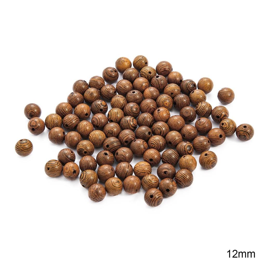 20-100Pcs Stripe Round Loose Beads For DIY Accessories Bracelet Necklace Jewelry Making