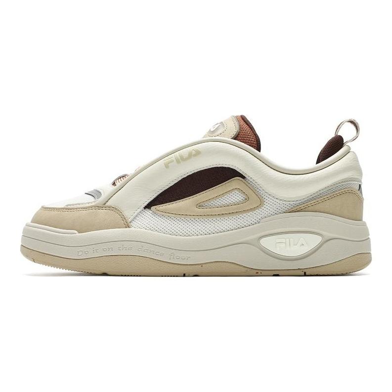 FILA Mix 2 Minimalist Fashion Low-Top Sneakers Men Sneakers Snow-White Terracotta-Orange F12M432202FSB