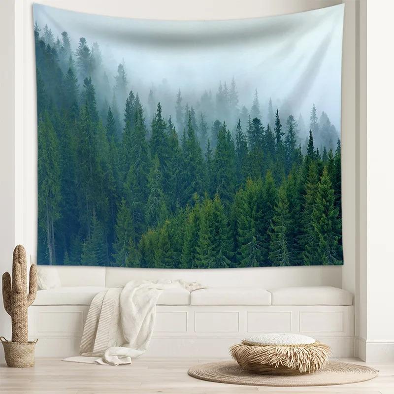 Starry Sky and Moon Beautiful Galaxy Pattern Hanging Cloth Home Wall Decoration Tapestry Bedroom Living Room Tapestry
