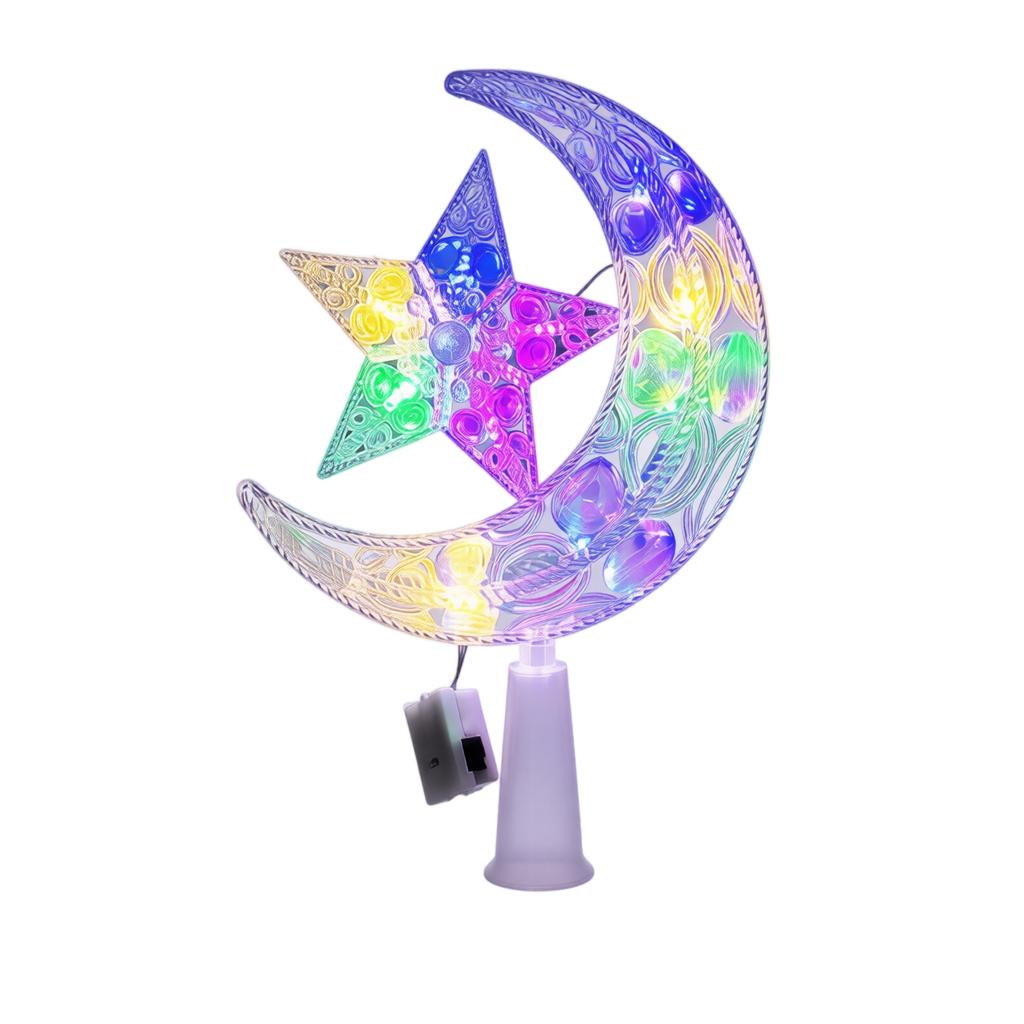 Christmas Tree Topper Star with Twinkling Lights for Holiday Tree Decoration