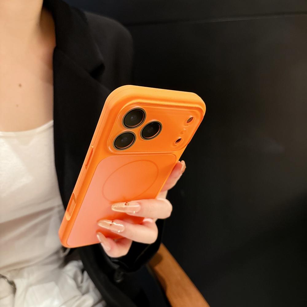 Matte for Magsafe Camera Film Case for iPhone 15 16 Pro Max 13 14 Instantly Change To 17 Pro Max Liquid Silicone Cover