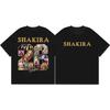 Singer Shakira World Tour 2026 Merch Tshirts Fashion Vintage Short Sleeve T Shirts Unisex Unisex Casual Cotton Tshirt Streetwear