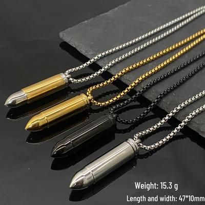 Edelstahl Titan Kugelpendant - Europäischer/Amerikanischer grenzüberschreitender Hip Hop Schmuck
