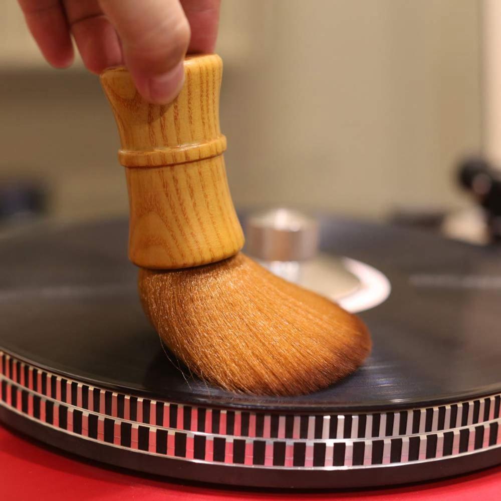 Handle Soft Anti-static Stylus Dust Remover Turntable Brush LP Cleaning Tool Vinyl Record Cleaner