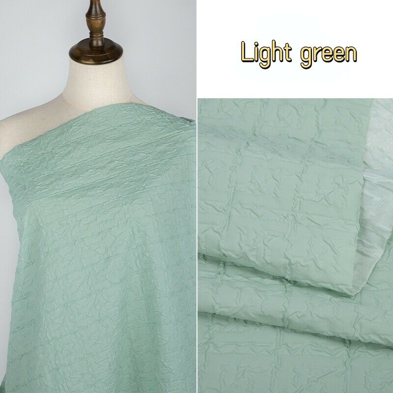 100*140cm Waterproof Embossed Winter Quilted Cotton Fabric For Making Padded Jacket Down Coat Wrinkled Down Jacket Fabric