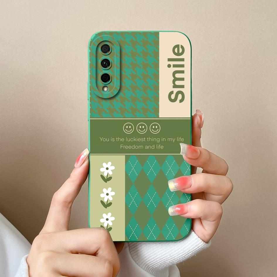 Phone Cover For Huawei P Smart 2021 Y5P Y6P Y7P Y9S Honor 20 Lite 20S Case Check Pattern Matte Soft Silicone Shockproof Phone Bags For Huawei Bumper