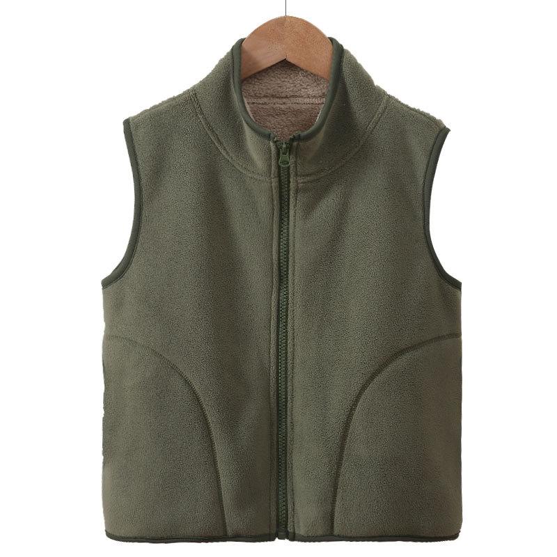 Children's Winter Jacket 2024 Fleece Thick Warm Teenage Boys Girls Vest Autumn Outerwear Casual Coats 15 16 17 Years Waistcoats
