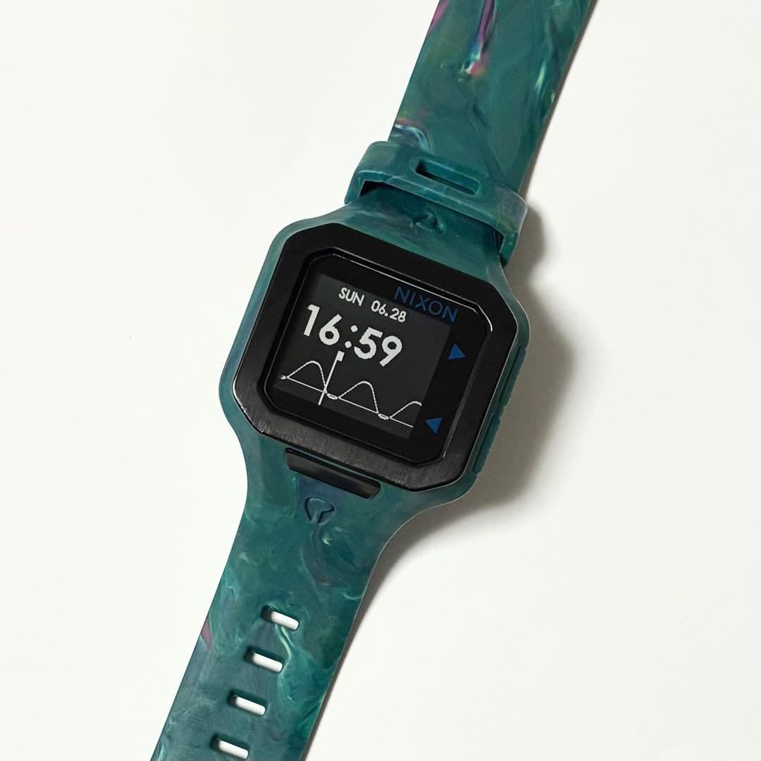 Used NIXON Digital Watch SUPERTIDE Super Tide