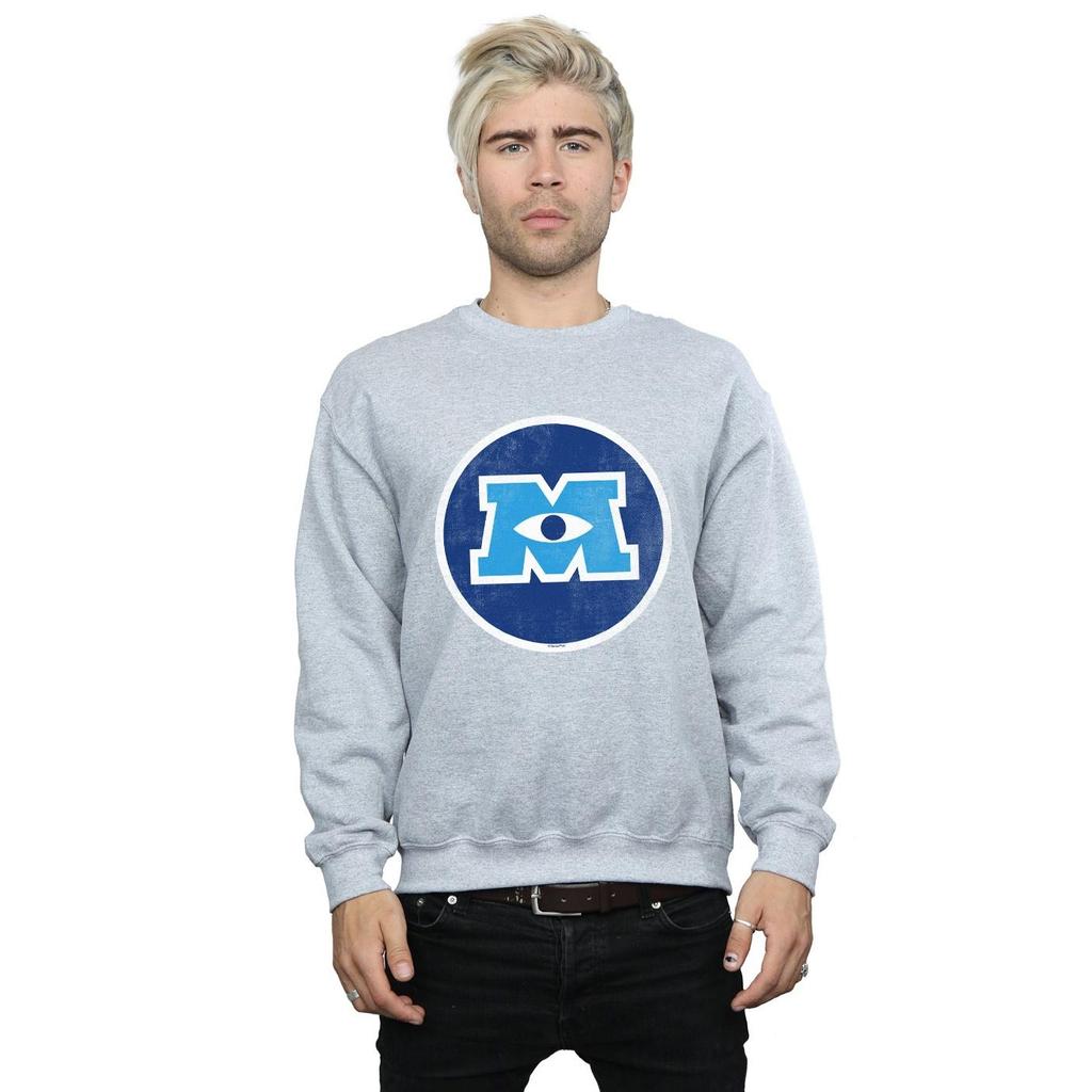 Disney Mens Monsters University Monster Emblem Sweatshirt