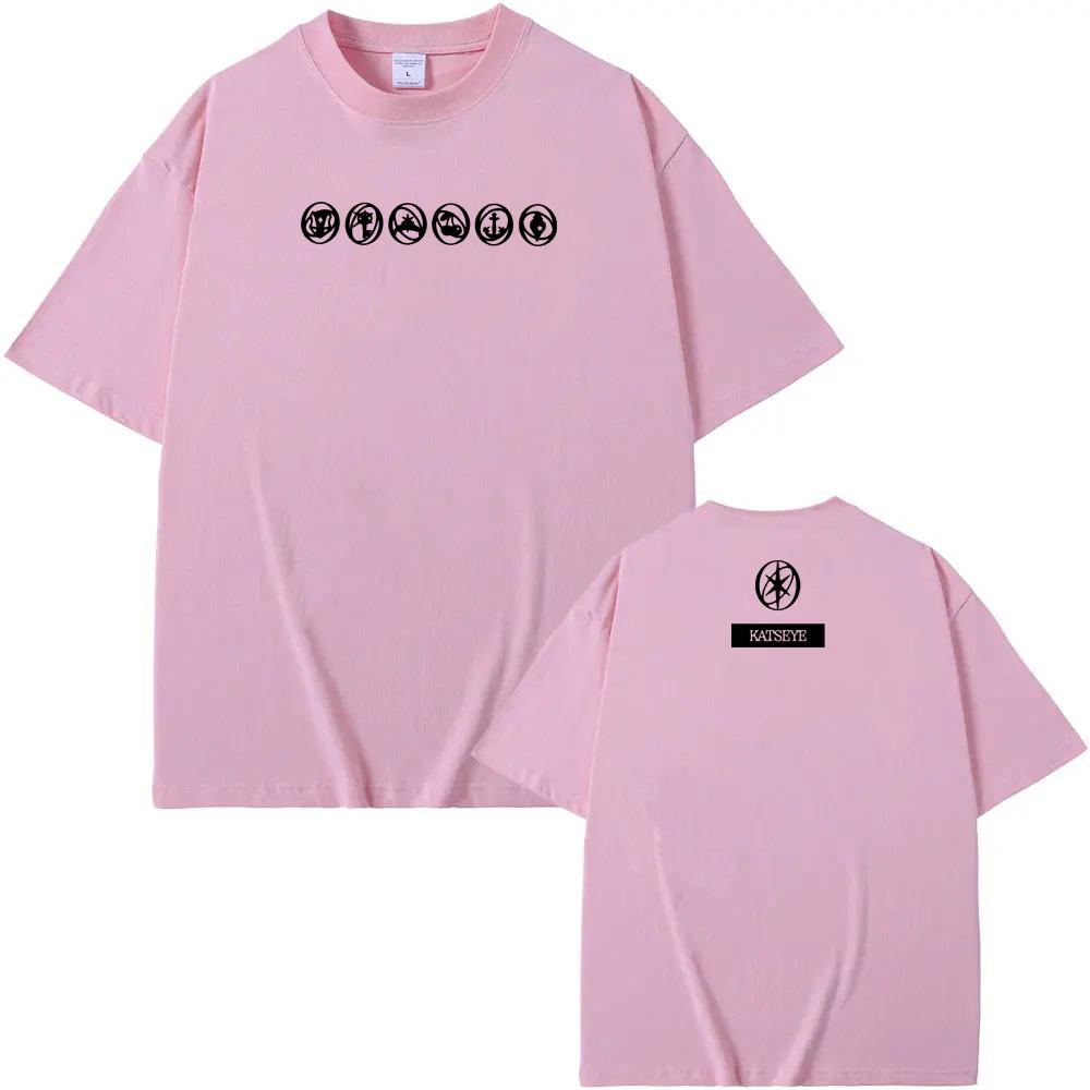 Korean Girl Group KATSEYE T-Shirt Ropa Mujer Fashion Tshirt O-neck High Quality Ropa Mujer Tees Singer's Same Style Retro Tops