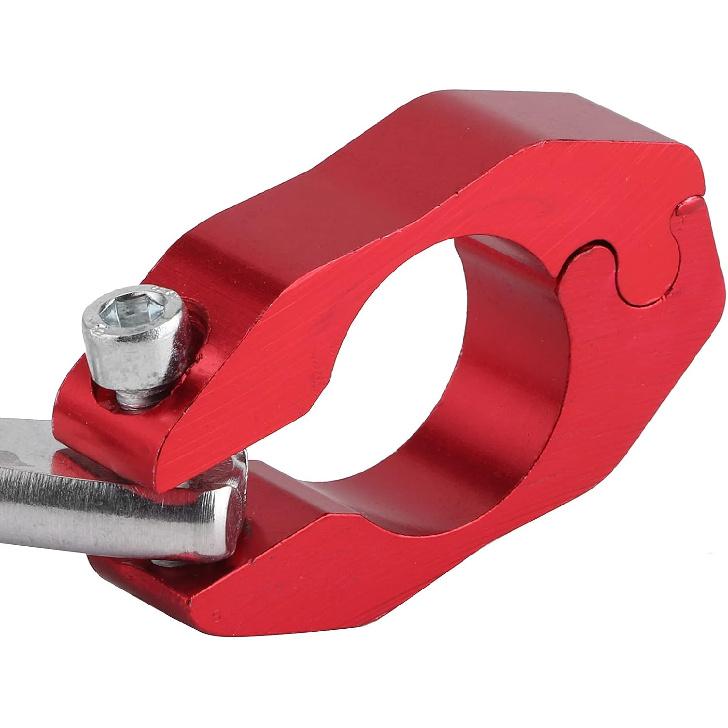 Lenker-Balance-Stange, Fydun 22mm Universeller Motorradlenker Quer Verstellbar Verstärken Balancehebel CNC-Aluminiumlegierung (rot)