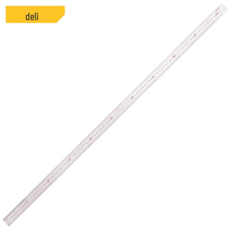 Deli 100cm Stainless Steel Straight Ruler