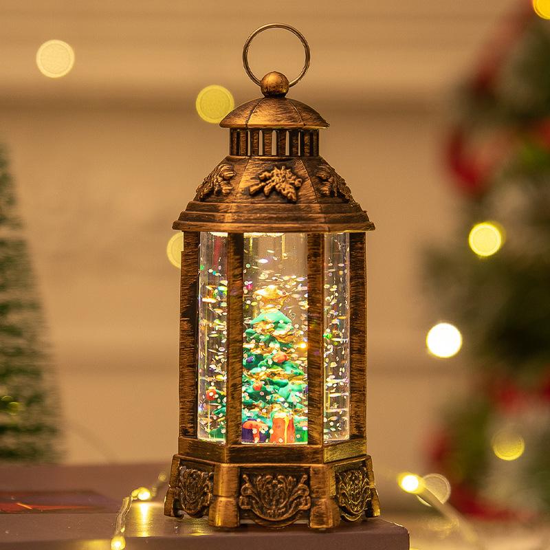 Christmas decoration glowing night light snow wind lamp crystal ball creative Christmas gift ornaments