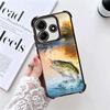 Hunting Fishing Man Plating Phone Case For Xiaomi Redmi Note 14 15 Pro Plus 13 12 11 11S 11T 10 9S 9 5G Anti-Fall Airabag Cover