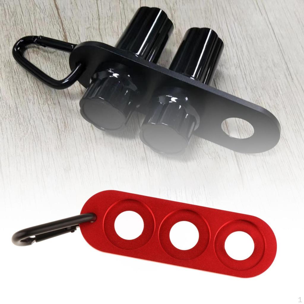 Pool Cue Joint Protector 3 Hole Holders Cover Case with D Buckle Gather Protective