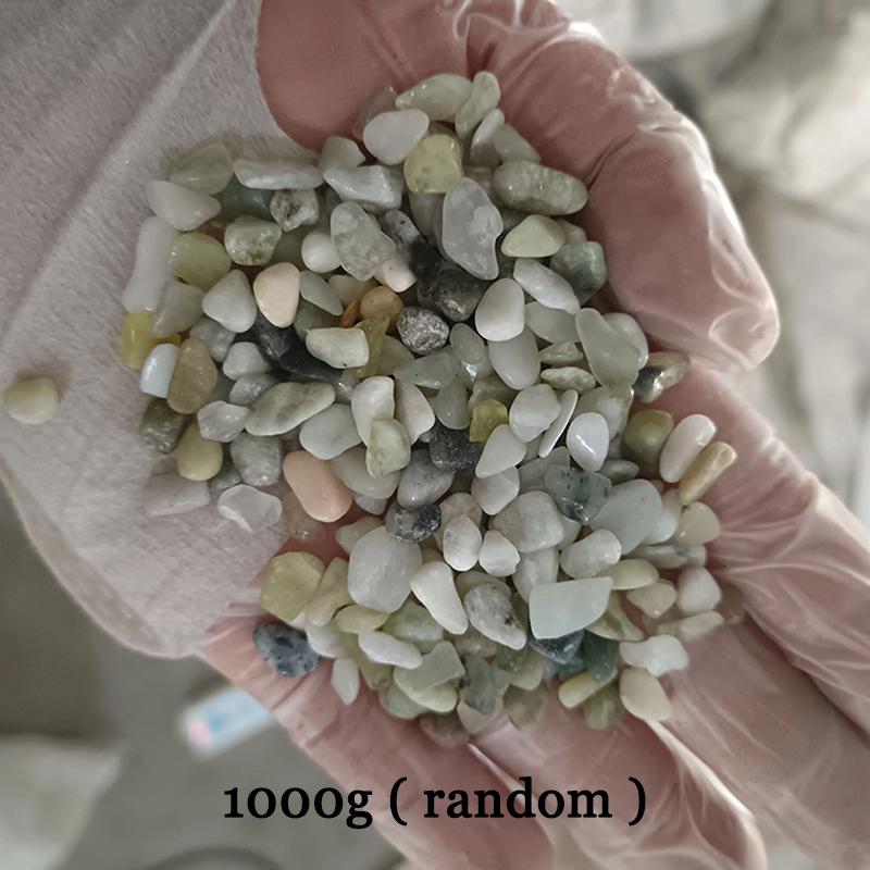 

WTEMPO Colorful Natural Decorative Polished Stones Mini Rocks for For Indoor Outdoor Plants Vase Filling Potted Plants Planters Gardening Decor Stones random*1000g разноцветный