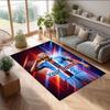 Erling Haaland Printed Crystal Velvet Rug Non‑Slip Crystal Velvet Carpet For Sofa Bedroom Indoor Home Decoration
