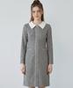 ECOLEDEPARIS Contrast Collar Design Dress_Cb2Ywoa001Z
