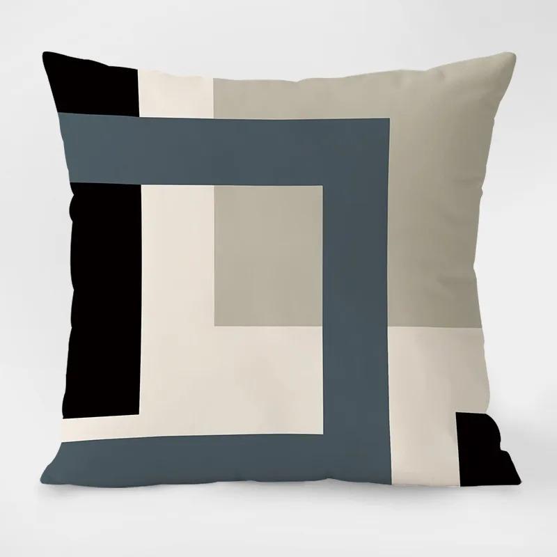 Simple Geometric Pattern Dormitory Decoration Office Living Room Sofa Pillowcase Home Pillowcase