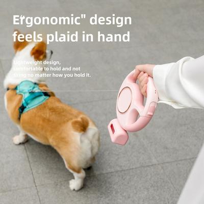 Automatic Retractable Dog Leash LED Lighting Retractable Dog Chain Portable Dog Walking Leash Artifact