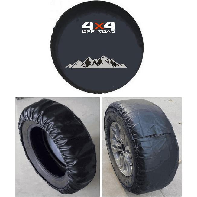 For Land Rover Discovery, Jeep SUVs, Toyota RAV4 Spare Tire Cover, Spare Wheel Cover, Tire Cover Protector (M Size, 225/65R17, 225/60R18, 235/55R19)