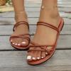Women's Sandals Sexy Summer Shoes For Women Summer Sandals 2026 New Flat Sandals Chaussures Femme Beach Slippers Women Footwear