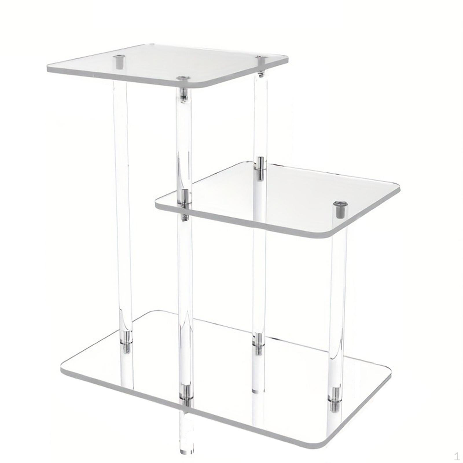 

Акриловый приставной столик 3 яруса Многофункциональный Современный органайзер Украшение для дома Торцевой для прихожей