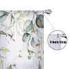 1PC Sheer Curtain Eucalyptus Leaf Hummingbird Print, Rod Pocket Window Curtain for Living Room Bedroom Nature Decor