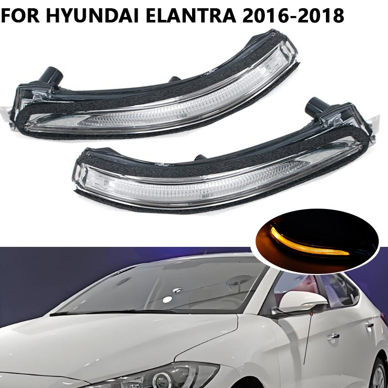 For Hyundai Elantra 2016 2017 2018 LED Car Rearview Mirror Light Turn Signal Lamp Door Lndicator Light 87614-F200 87624-F2000