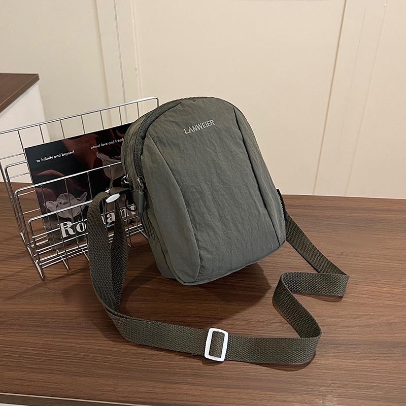 

2025 Minimalist Small Crossbody Bag: Lightweight, Simple Mini Shoulder Bag for Casual Outings зелёный