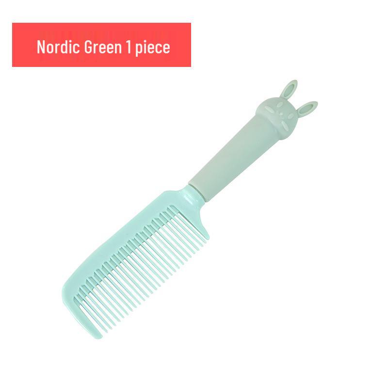 

Cute Cartoon Girl Hairdressing Comb: Children’s Portable Long Hair Comb with Pointed Tail