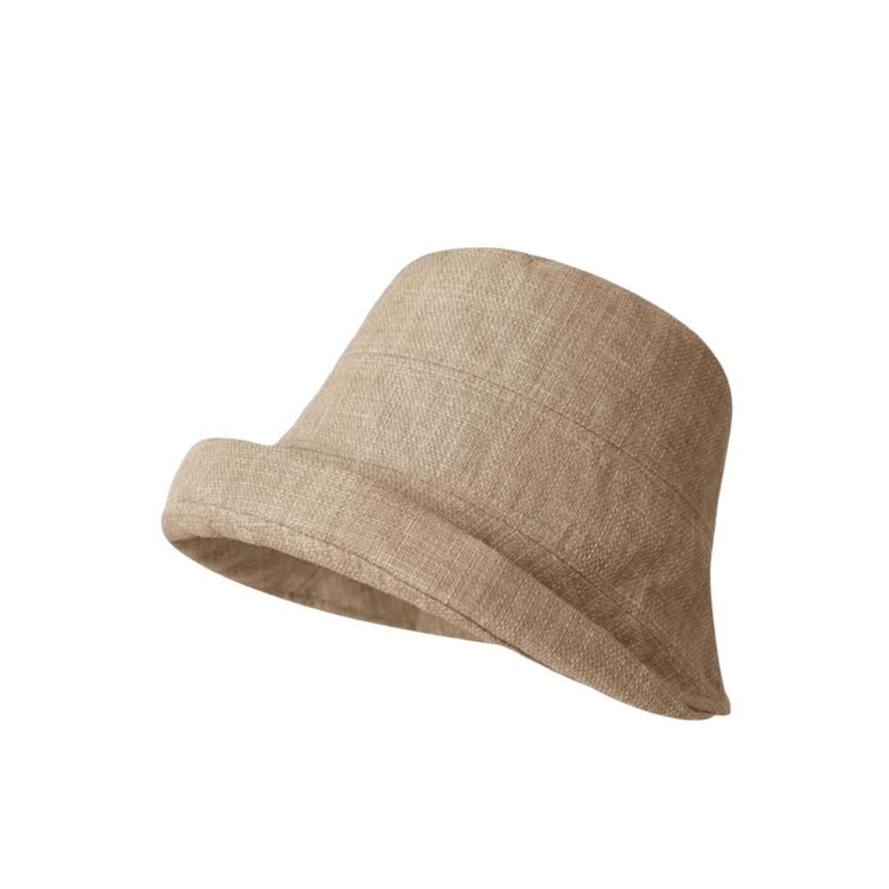 Roll Rim Fisherman Hat Linen Fedora Hat Casual Sunshade Hat  Outdoor Sports