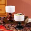 Retro French ceramic goblet ice cream cup pudding dessert bowl