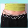 Style Alloy Chain Waist Strap With Circular Pendant For Adult Women Allseason Wear