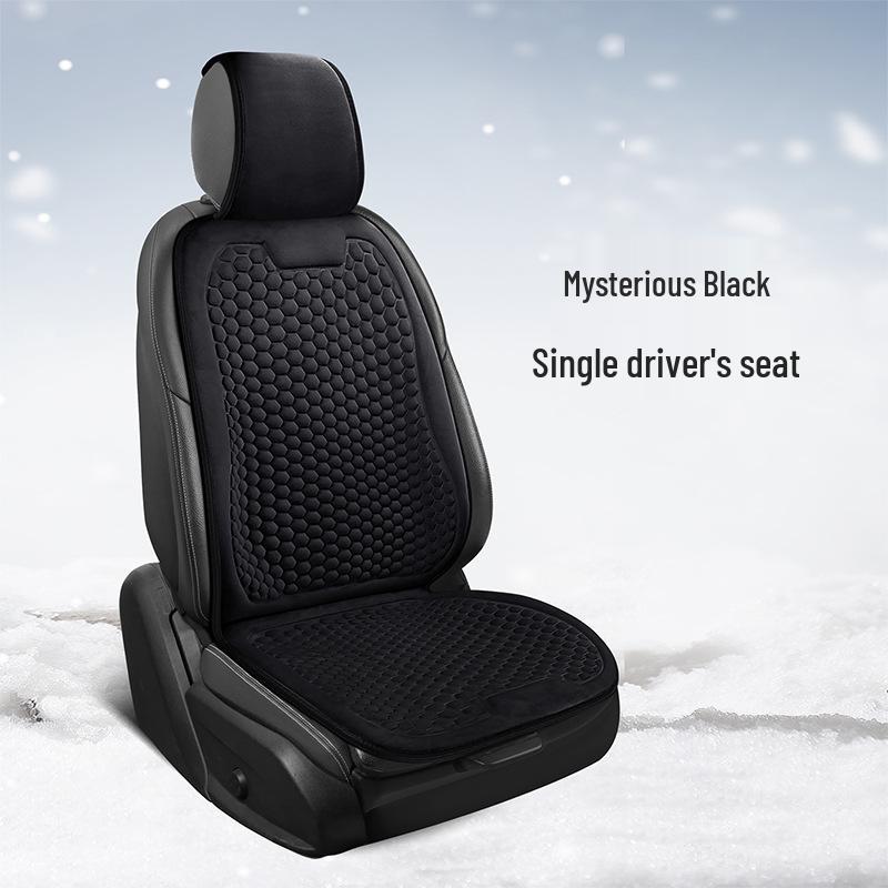 Plush Winter Car Seat Cushion – Universal Warm Cover for Sedans, Office, and Home Use.