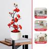 An Artificial Plum Flower Pot for Weddings, Parties, Home Decor - Realistic Floral Arrangements for Hotels, Restaurants, Bars and Wall Decor
