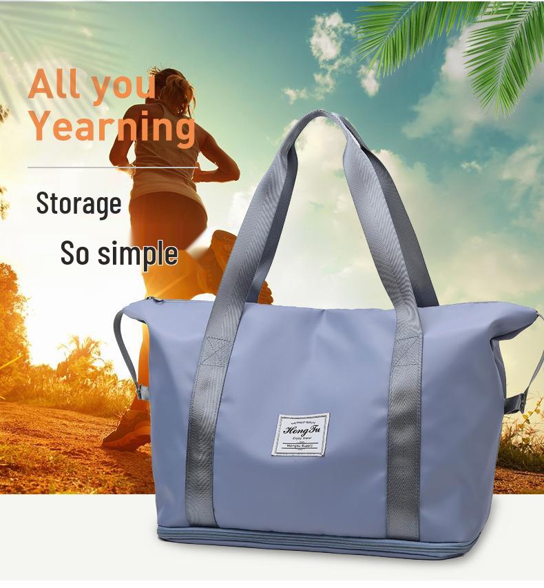 Women's Expandable Travel and Fitness Shoulder Bag - Large Capacity, Short-Term Trip Handheld Luggage