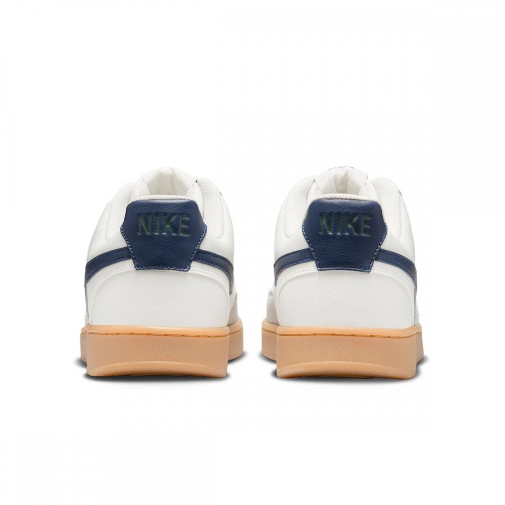 nike air force 1 trainers with navy swoosh and gum sole