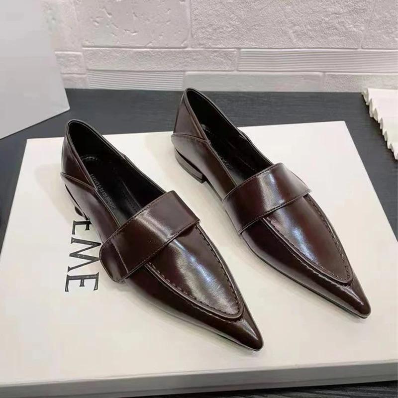 Pointed Toe Flats Women Loafers Shoes Summer Casual Walking Shoes Designer New Sexy Sandals Brand Dress Retro Femme Zapatillas