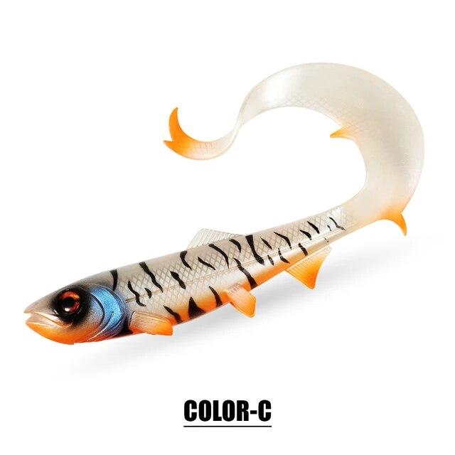 Spinpoler Firebomb Soft Swimbait 17.5cm 22cm Fishing Lure Long Wavy Tail Big Pike Bait Grub Seductive Swimming Action Rig Jig