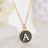 Initial Letter Pendant Necklace for Women Stainless Steel A Alphabet Choker Chain Jewelry Christmas Gift
