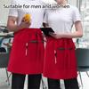 Waitress Aprons with 3Pocket Waist Aprons Commercial Waiter Half Apron with Extra Long Straps for Restaurant Server Work