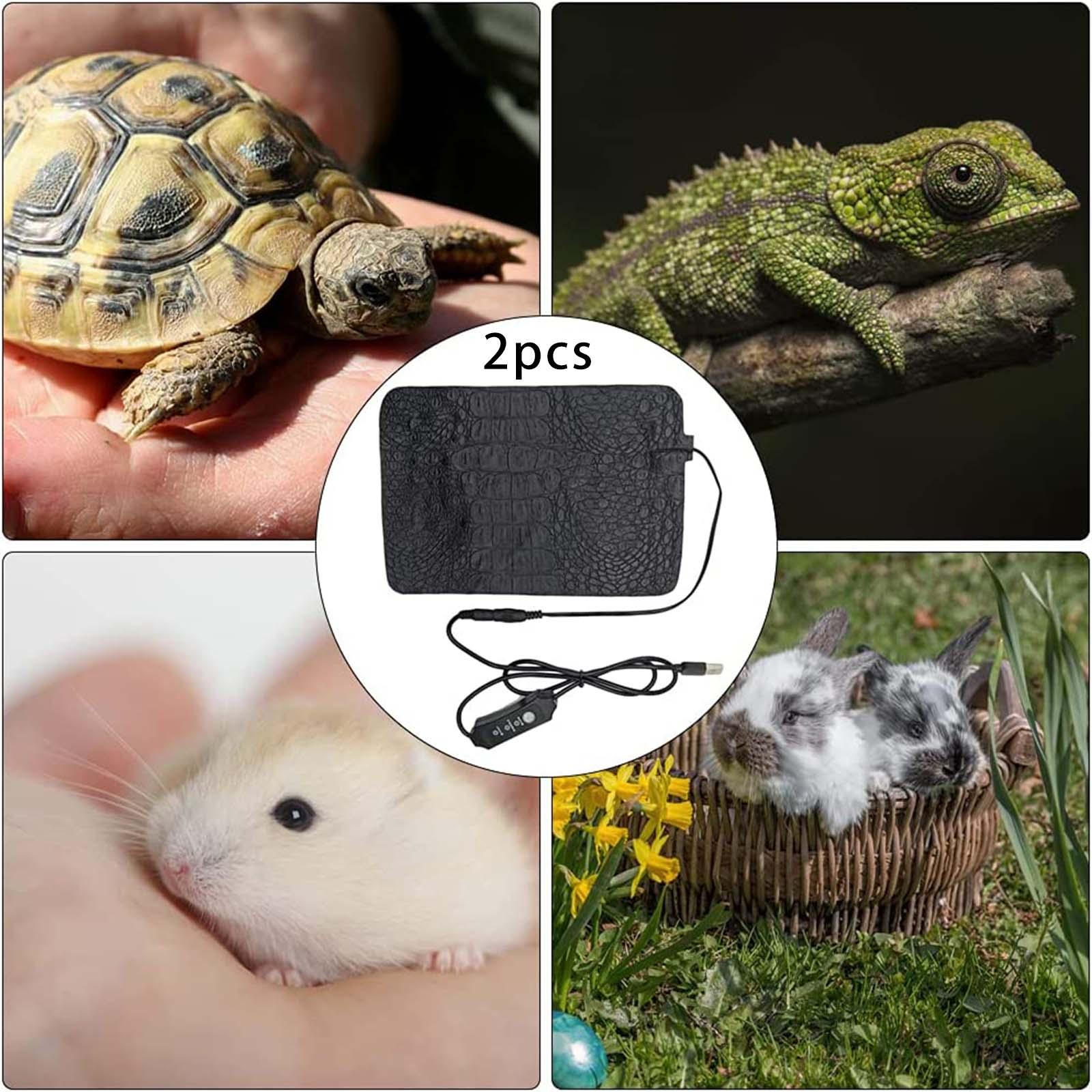 

2 Pcs Electric Blanket Warm Multifunction PU Triple Adjustable Pet for Cats Dogs Kittens Puppy 15cmX22cm