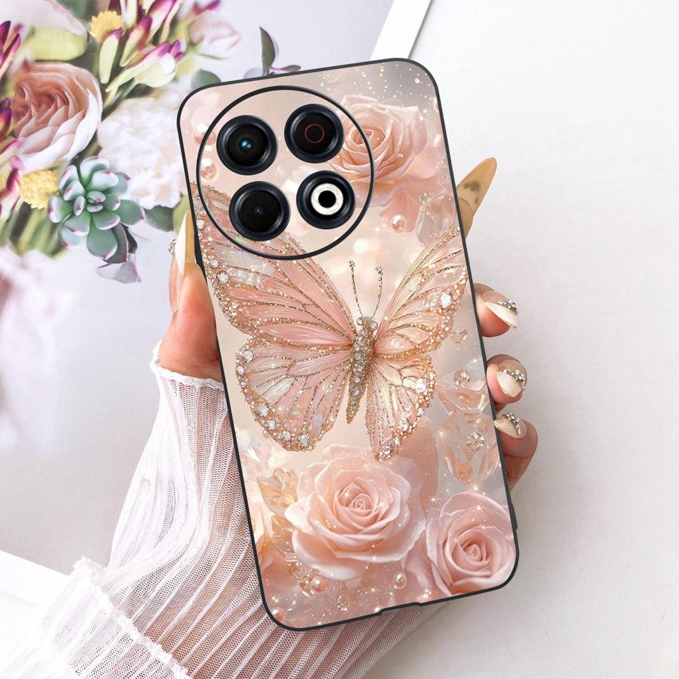 Phone Case For Tecno Spark 30 Pro 4G Cover KL7 Luxury Fashion Cute Cat Funny Painted Bumper For Tecno Spark 30 Pro 4G Casing