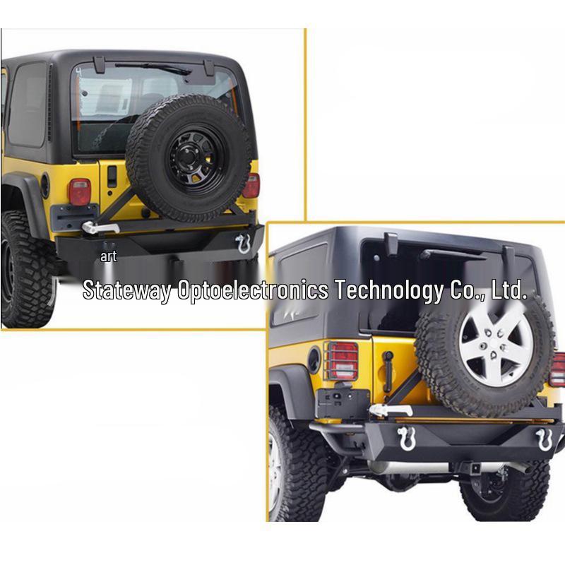 Jeep Wrangler Taillight Protector Guard Frame, Iron Anti-Rust Brake Light Lens