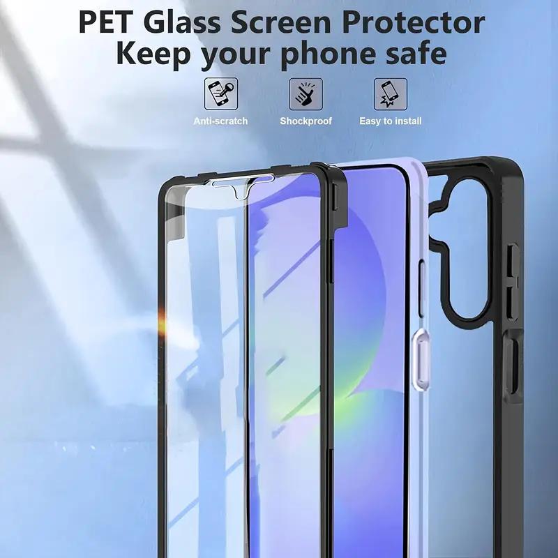 360° Oboustranný průhledný kryt na telefon pro Samsung Galaxy A36 A56 A26 A35 A34 A55 A54 A53 A25 5G A16 A15 A14 A13 A12 A06 A05 A04