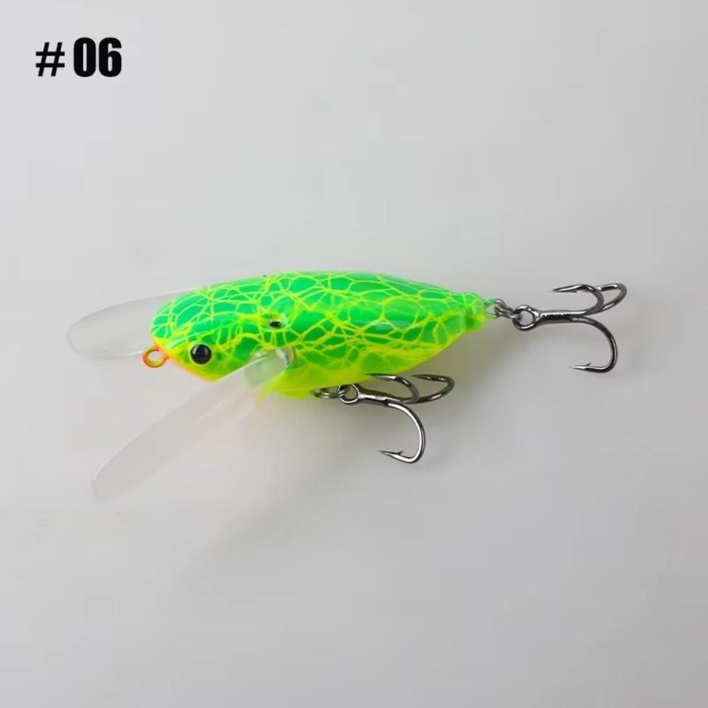 6.5g Topwater Fishing Lure Floating Type Cicada Fishing Lure NEW Crawling Surface Lure  For Bass